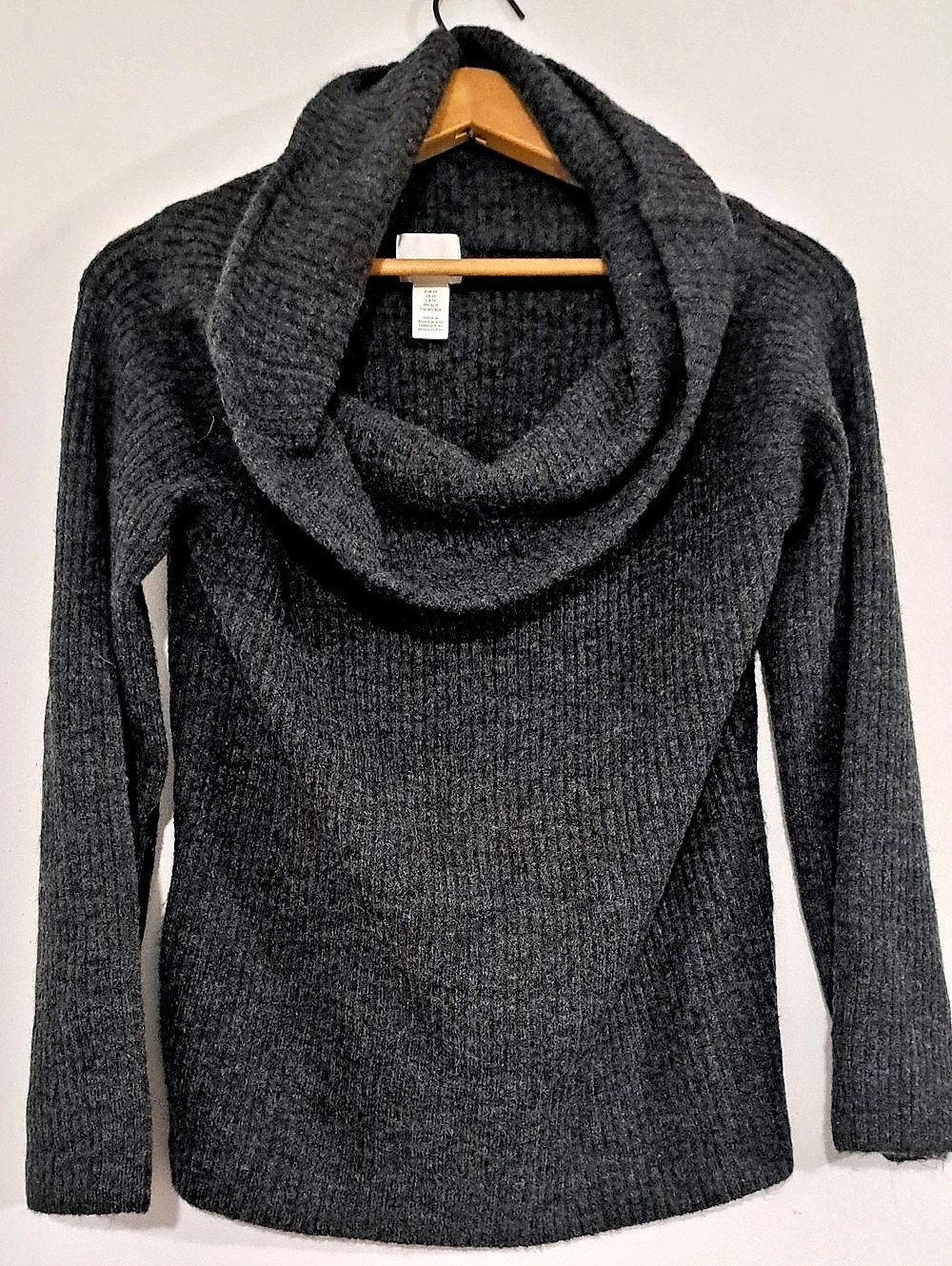 H&M Cowl Neck Sweater in Gray Size XS Like New